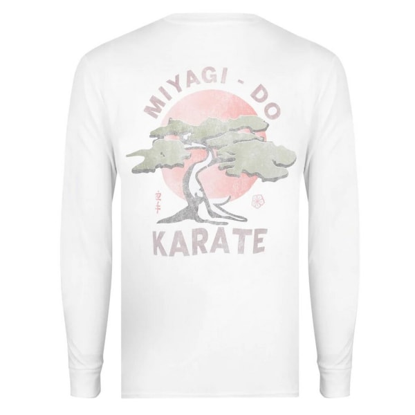 Cobra Kai Mens Miyagi Do Karate Logo Långärmad T-shirt XL Wh White XL