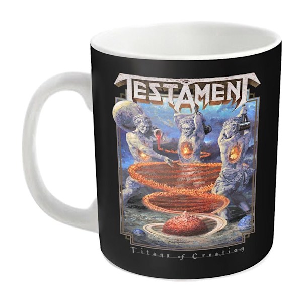 Testament Titans Of Creation Mug En Storlek Vit/Svart White/Black One Size