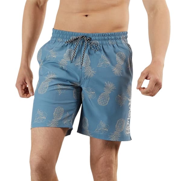 Hurley Badshorts för män, strand och pool, S Ananas Pineapple S