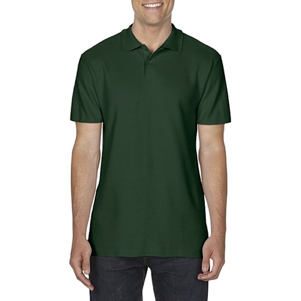 Gildan Softstyle Herr Kortärmad Dubbel Pique Poloskjorta 4XL Forest Green 4XL