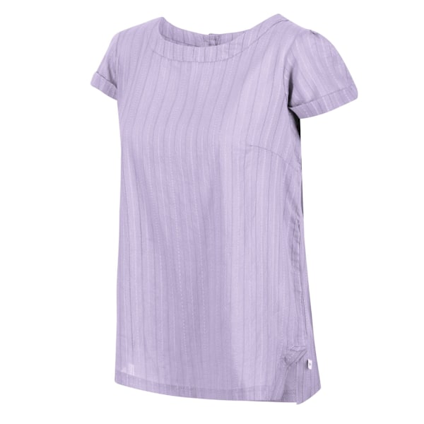 Regatta Dam/Dam Jaelynn Dobby Bomull T-shirt 18 UK Pastell Pastel Lilac 18 UK