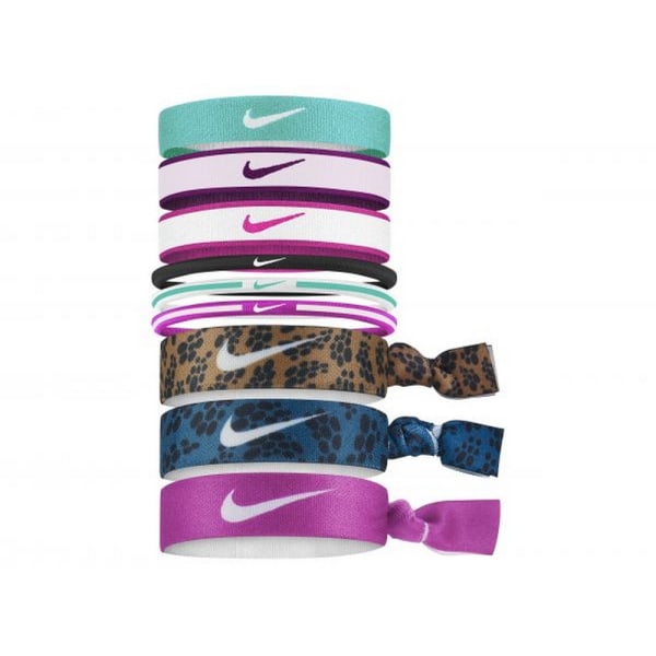 Nike blandat hårband (paket med 9) En one size Sangria Rosa/Active Pi Sangria Pink/Active Pink/Washed Tea One Size