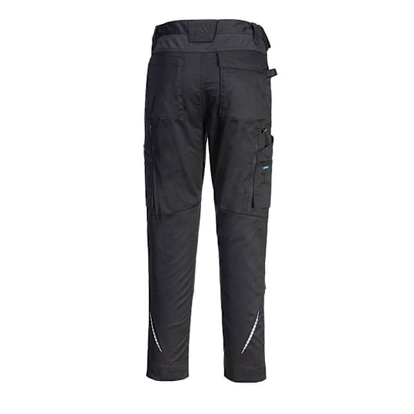 Portwest WX2 Eco Stretch Arbetsbyxor för män 36R Svart Black 36R