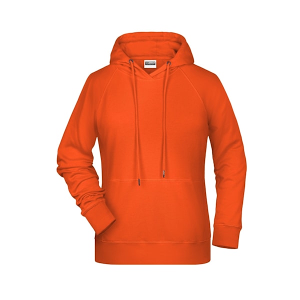 James and Nicholson Dam/Kvinnor Raglanärm Hoodie S Orange Orange S