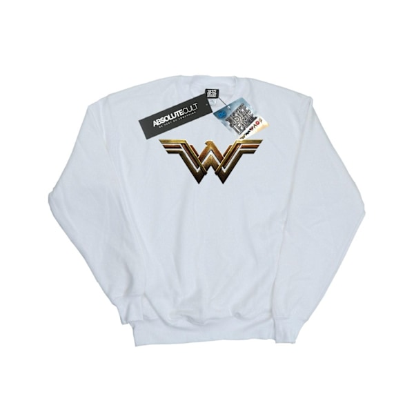 DC Comics Justice League Movie Wonder Woman Emblem Sweatshirt White 3XL