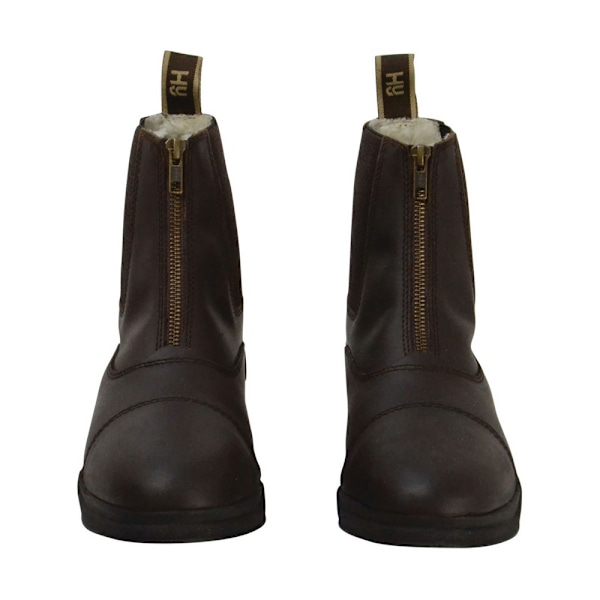 HyLAND Unisex Vaxat Läder Jodhpur Stövlar 5 UK Brun Brown 5 UK