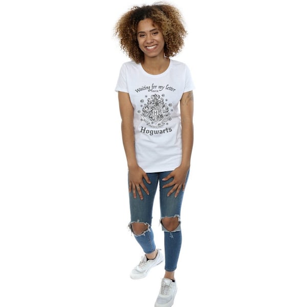 Harry Potter Dam/Kvinnor Väntar På Mitt Brev Hogwarts Cotto White XL