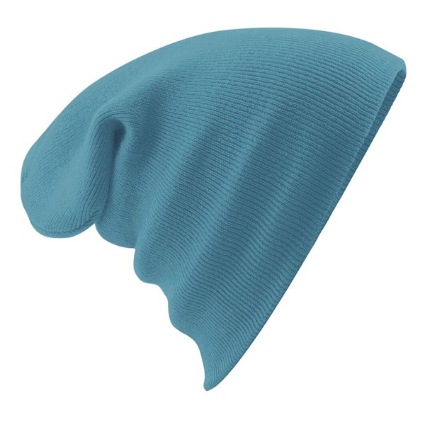 Beechfield Soft Feel Stickad Vintermössa En Storlek Flygvapen Blå Airforce Blue One Size