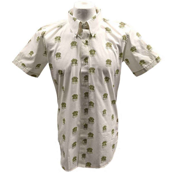 Queen Unisex Vuxen All-Over Print Skjorta M Vit White M