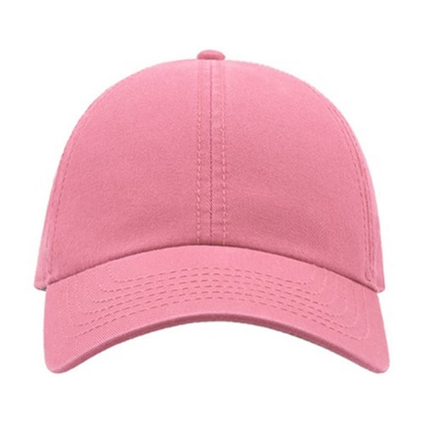 Atlantis Action 6 Panel Chino Baseball Cap One Size Rosa Pink One Size