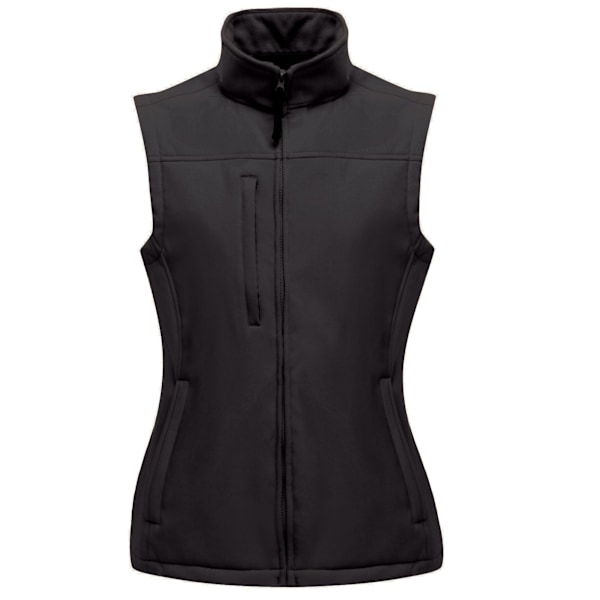 Regatta Dam/Kvinnor Flux Softshell Bodywarmer / Ärmlös Jacka All Black 20