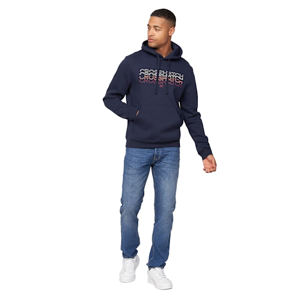 Crosshatch Herr Manfred Hoodie S Marinblå Navy S