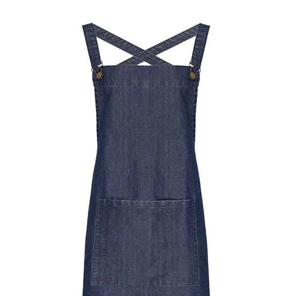 Premier Cross Back Barista Haklappsförkläde One Size Indigo Denim Indigo Denim One Size