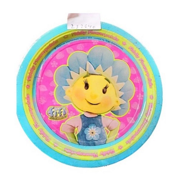 Fifi och Blomsterfröna Logofestplattor (8-pack) En storlek Pink/Green/Blue One Size