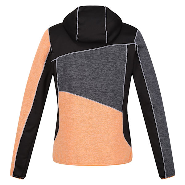 Regatta Dam/Kvinnor Walbury VI Marl Full Zip Fleecejacka 14 Apricot Crush/Black 14 UK