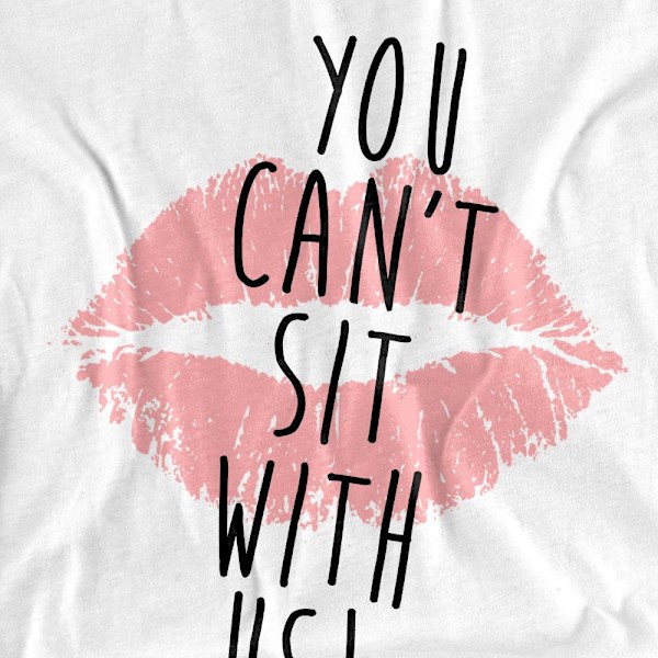 Mean Girls Unisex Vuxen You Can´t Sit With Us T-Shirt XL Vit White XL