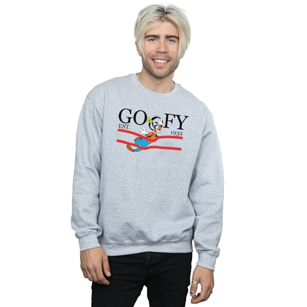 Disney Mens Goofy By Nature Sweatshirt S Sports Grey Sports Grey S