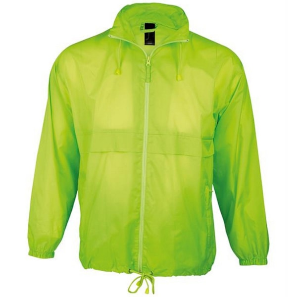 SOLS Unisex Surf Windbreaker Lättviktsjacka M Neon Grön Neon Green M