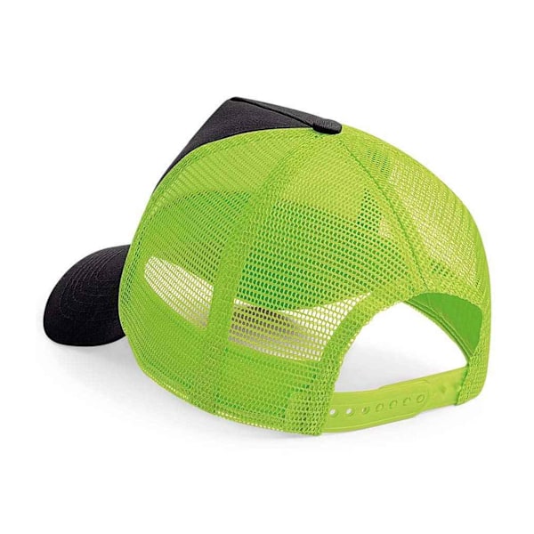 Beechfield Unisex Vuxen Snapback Trucker Cap En Storlek Svart/Lime Black/Lime Green One Size