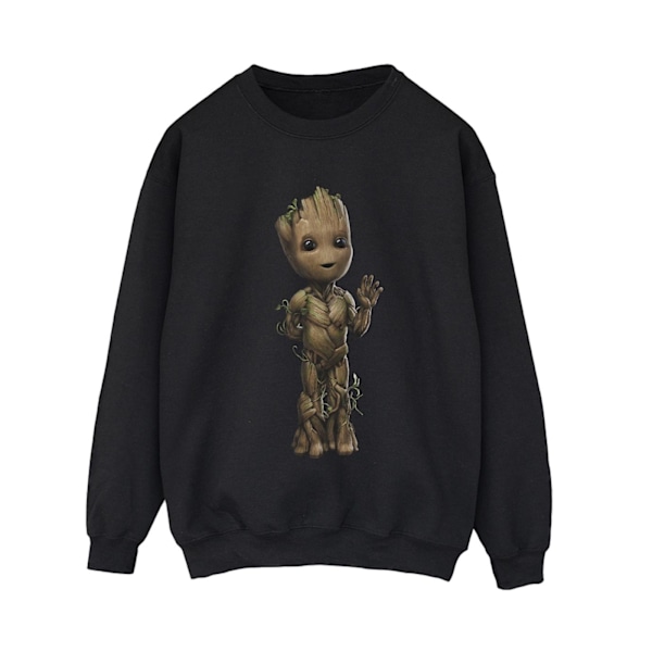 Marvel Dam/Kvinnor Jag Är Groot Wave Pose Sweatshirt XL Svart Black XL