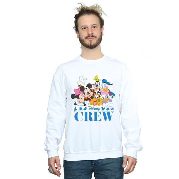 Disney Herr Mickey Mouse Disney Friends Sweatshirt M Vit White M