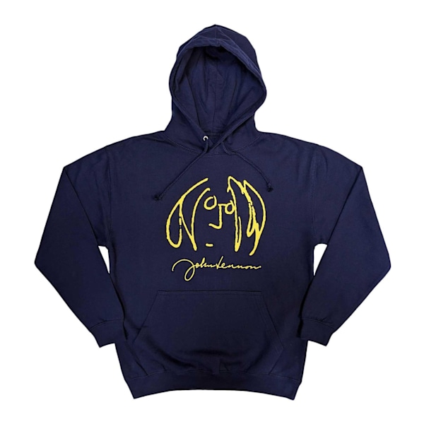 John Lennon Unisex Vuxen Självporträtt Hoodie L Marinblå Navy Blue L