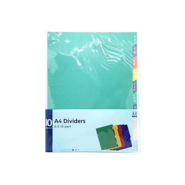 Anker A4 indexavdelare (pack med 10) One Size Flerfärgad Multicoloured One Size