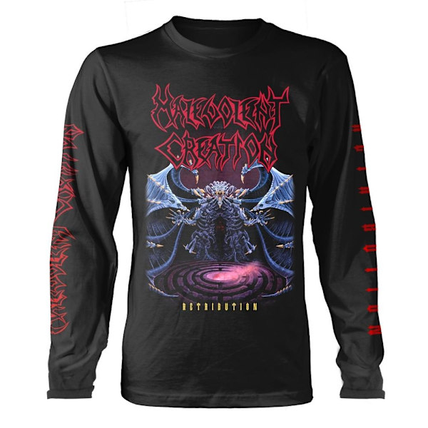 Malevolent Creation Unisex Vuxen Retribution Långärmad T-shirt Black XL