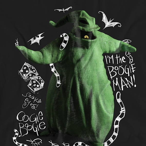 The Nightmare Before Christmas Unisex Vuxen Jag Är Oogie Boogie T-shirt Black M