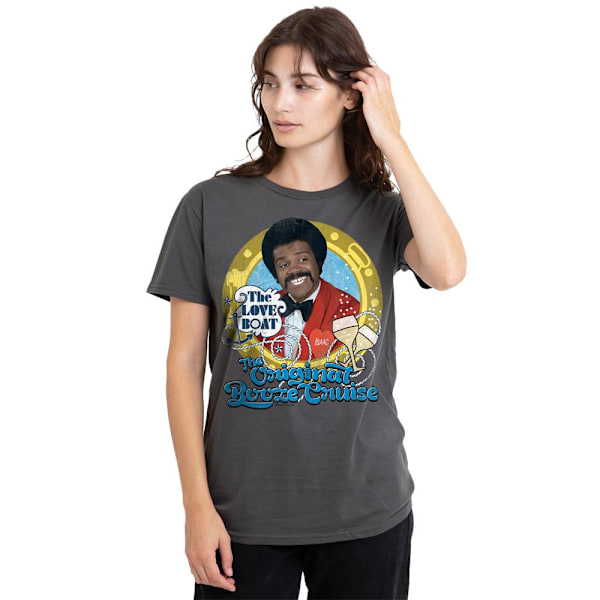 The Love Boat Unisex Vuxen Original Booze Cruise T-Shirt S Kolgrå Charcoal S