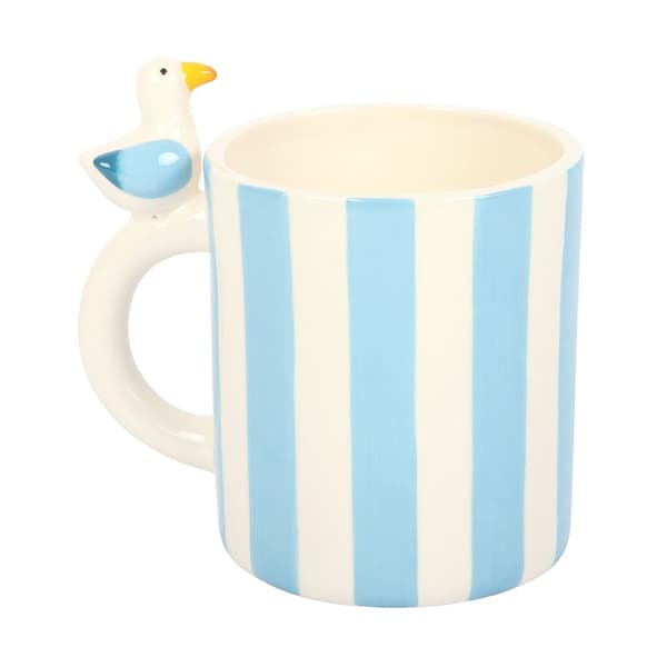 Something Different Mugg Mås 370ml En Storlek Vit/Himmelblå White/Sky Blue One Size