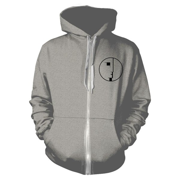 Bauhaus Unisex Vuxen Logo Full Zip Hoodie M Grå Grey M