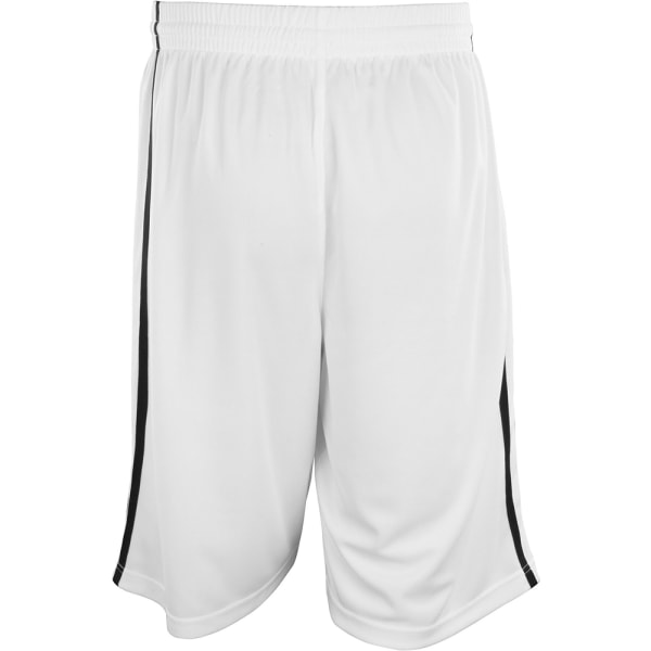 Spiro Herr Quick Dry Basket Shorts 3XL Vit/Svart White/Black 3XL