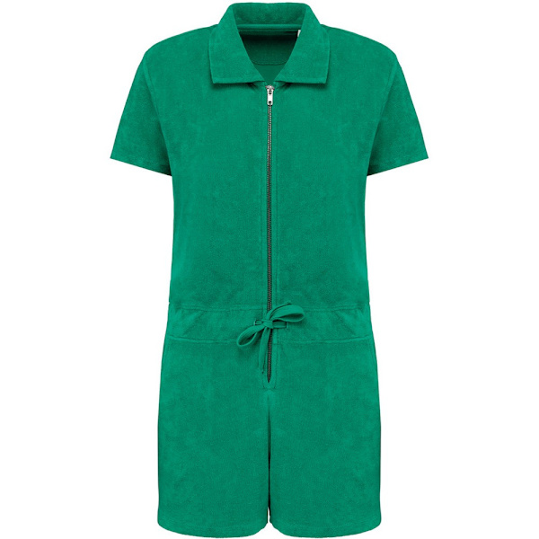 Native Spirit Dam/Dam Terry Handduk Kort Playsuit 12 UK Grön Green 12 UK