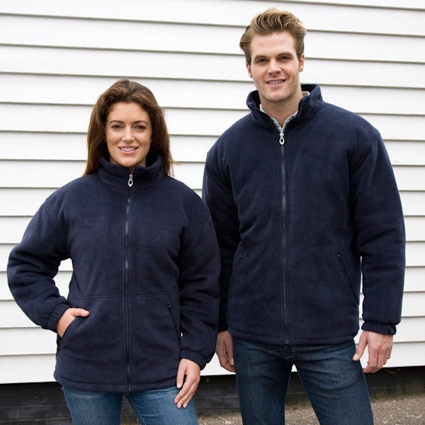 Result Core Herr Polartherm Fleecejacka 4XL Marinblå Navy Blue 4XL