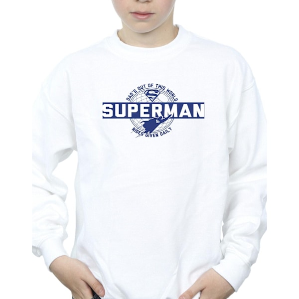 DC Comics Boys Superman Out Of This World Sweatshirt 9-11 år White 9-11 Years