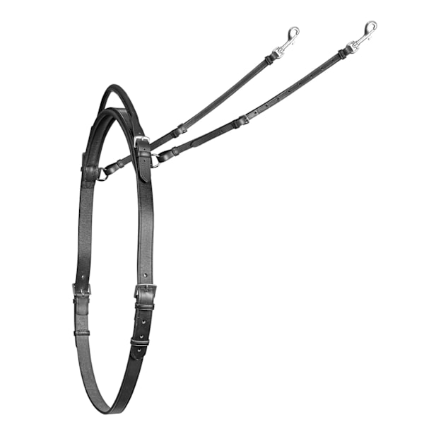 Velociti Gara Läder Häst Nackrem Med Handtag L Svart Black L