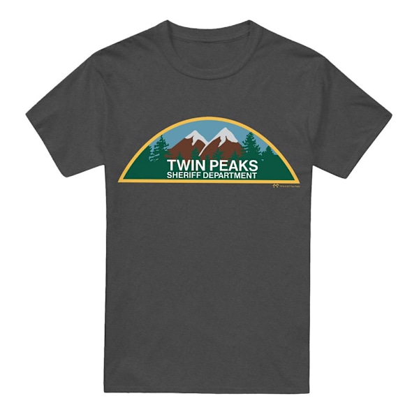Twin Peaks Unisex Vuxen Sheriff Department T-Shirt XL Charcoal Charcoal XL