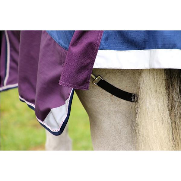 Hy DefenceX System Avtagbar Hals Vattentät Hästtäcke Navy/Purple 6´ 3