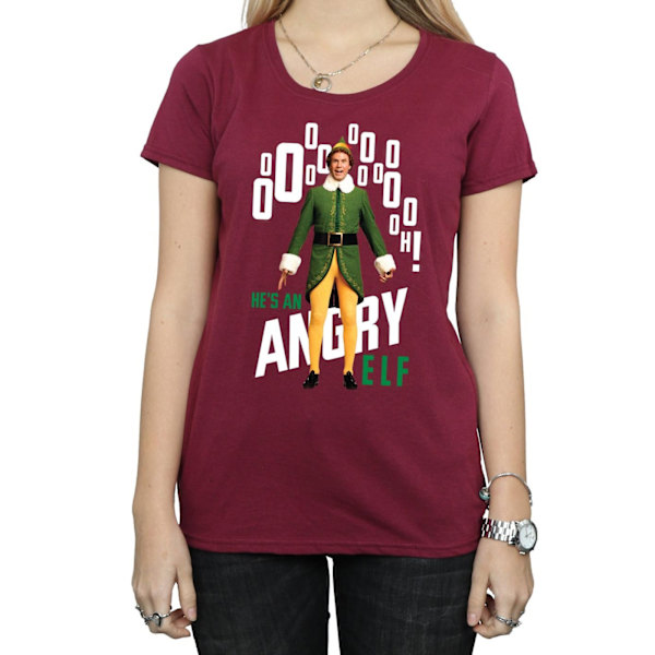 Elf Dam/Damer Angry Elf Bomull T-Shirt S Bourgogne Burgundy S