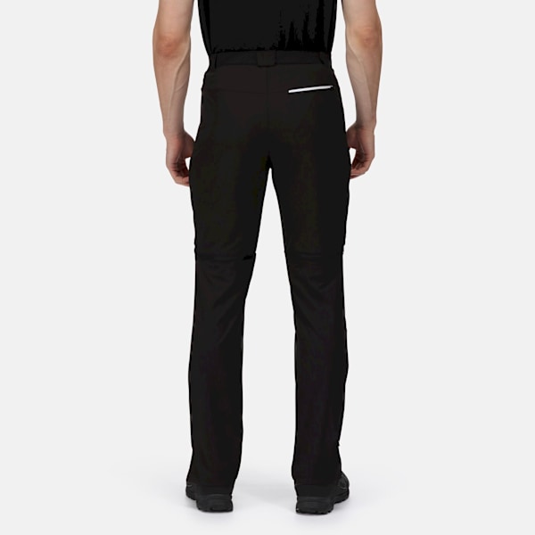 Regatta Mountain Zip-Off Herrbyxor 36S Svart/Svart Black/Black 36S