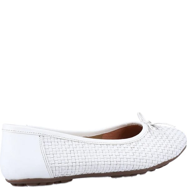 Hush Puppies Dam/Dam Ballerina Läder Pumps 8 UK Vit White 8 UK