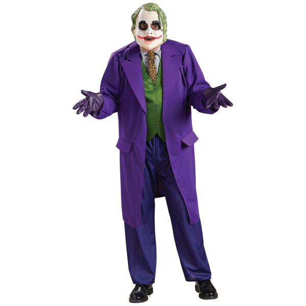 Batman: The Dark Knight Deluxe The Joker Kostym Standard för män Purple/Green Standard