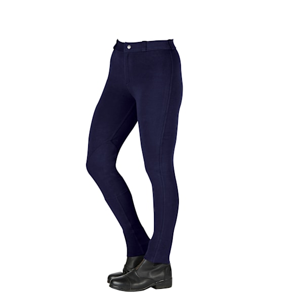 Saxon Barn/Barnkläder Uppvärmning Bomull Jodhpurs II 21 Tum Marinblå Navy 21 Inch