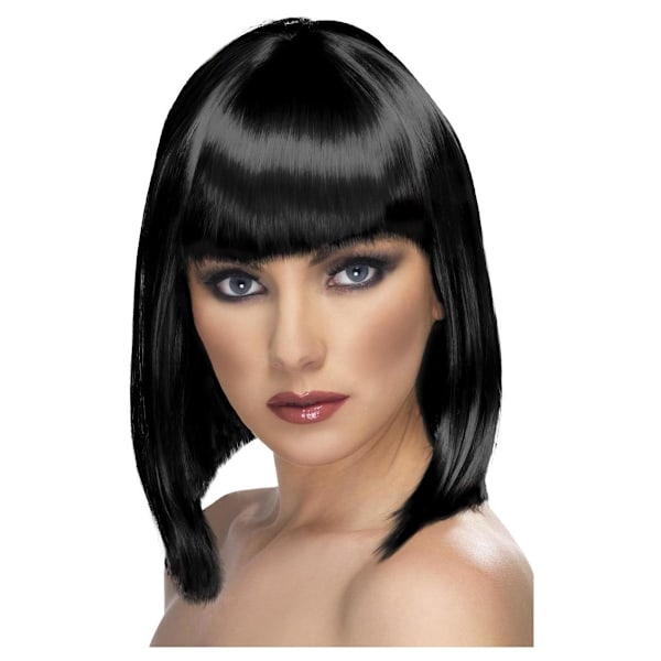 Smiffys Dam/Dam Glam Peruk One Size Svart Black One Size