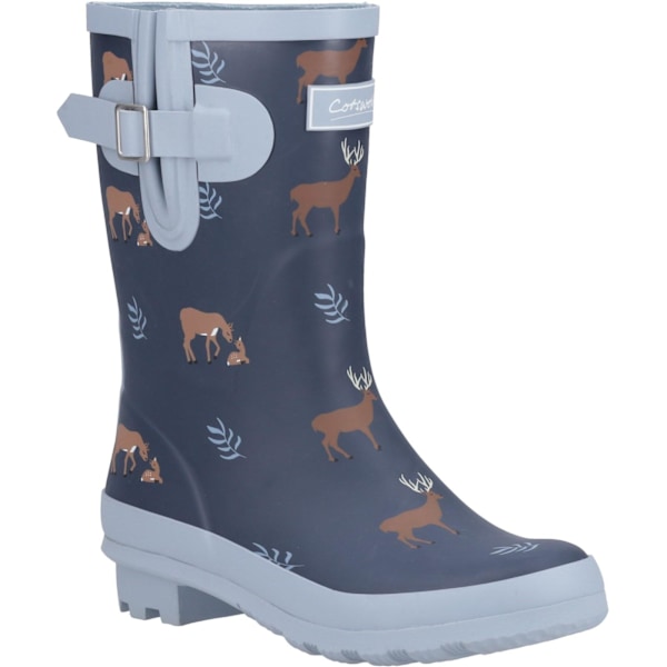 Cotswold Dam/Dam Woodland Deer Mid Cut Wellington Boots 5 Navy 5 UK