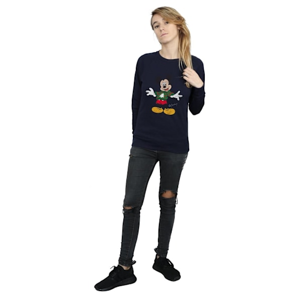 Disney Dam/Dam Mickey Mouse Jultröja Sweatshirt X Navy Blue XL