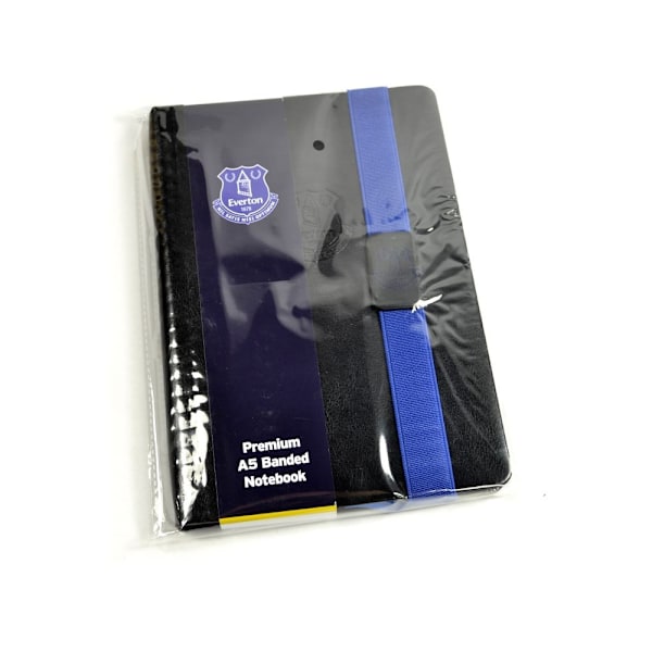 Everton FC Premium A5 Notebook A5 Svart/Kunglig Blå Black/Royal Blue A5