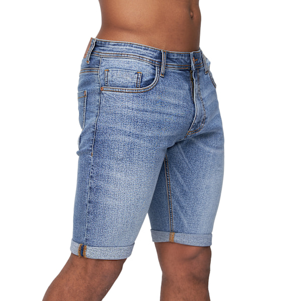 Duck and Cover Zeki Shorts 34R Stone Wash för män Stone Wash 34R