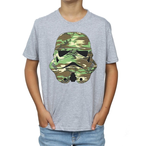 Star Wars Boys Stormtrooper Command Camo T-Shirt 9-11 år Spo Sports Grey 9-11 Years